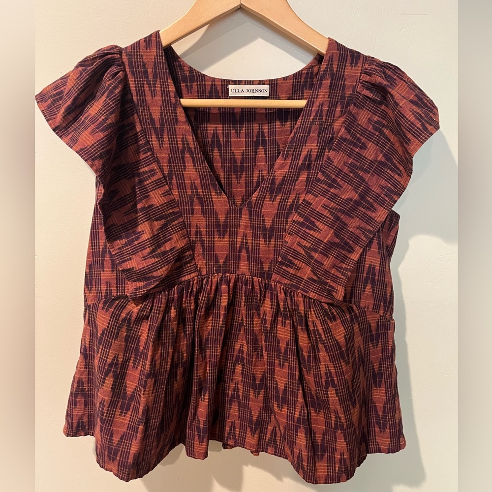 Ulla Johnson top. Super comfy soft 100% cotton. Perfect fall top.